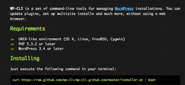 WordPress CLI